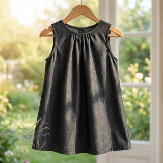 Bawełniana tkanina JEANS Chambre black