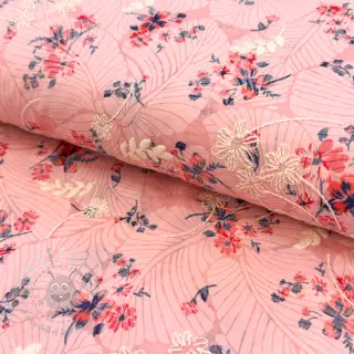 Tkanina bawełniana z domieszką Burny lovely pink