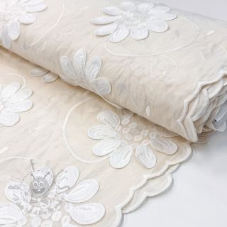 Bawełniana tkanina EMBROIDERY Bellagio cream