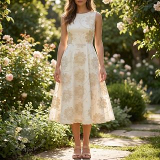 Bawełniana tkanina EMBROIDERY Bellagio butter