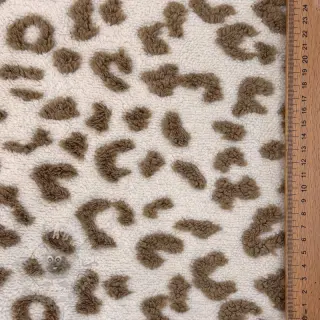 Tkanina płaszczowa TEDDY Panthera light brown