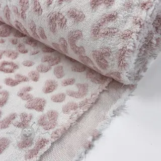 Tkanina płaszczowa TEDDY Panthera old pink