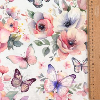 Jersey VISCOSE LYCRA HEAVY Soft and vibrant design D