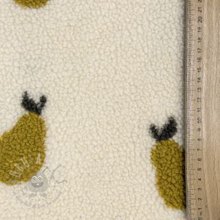 Tkanina płaszczowa TEDDY JACQUARD Pears old lime