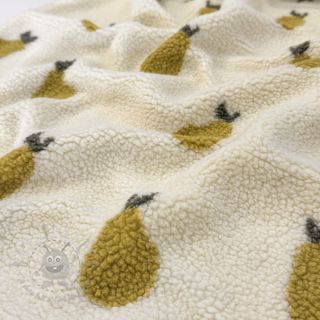 Tkanina płaszczowa TEDDY JACQUARD Pears old lime