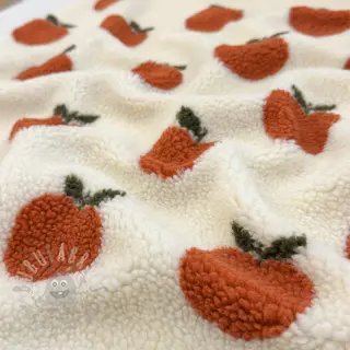 Tkanina płaszczowa TEDDY JACQUARD Apples