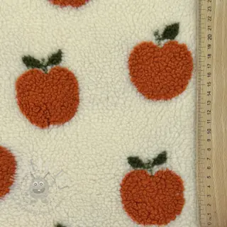 Tkanina płaszczowa TEDDY JACQUARD Apples