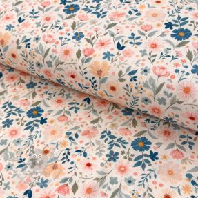 Tkanina wiskozowa z lnem Sweet and small design C