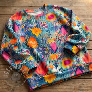 Jersey VISCOSE LYCRA HEAVY Tulips design E