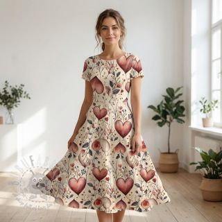 Jersey VISCOSE LYCRA HEAVY Combi design B