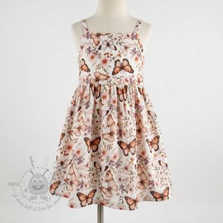 Tkanina wiskozowa z lnem Botanic design C