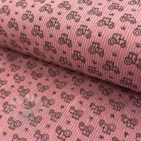 Sztruks STRETCH Tractors old pink
