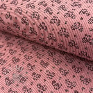 Sztruks STRETCH Tractors old pink