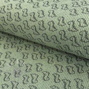 Sztruks STRETCH Little dino old green