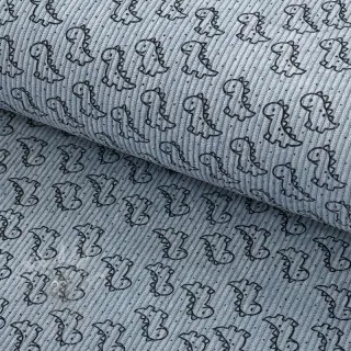 Sztruks STRETCH Little dino old blue