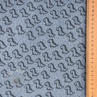 Sztruks STRETCH Little dino old blue