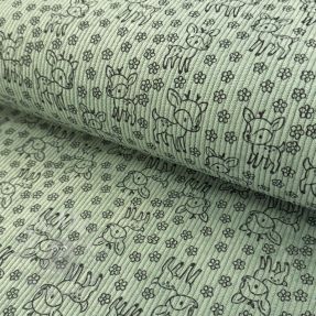 Sztruks STRETCH Little deer old green