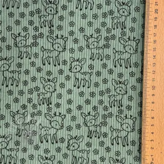 Sztruks STRETCH Little deer old green