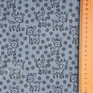 Sztruks STRETCH Little deer old blue