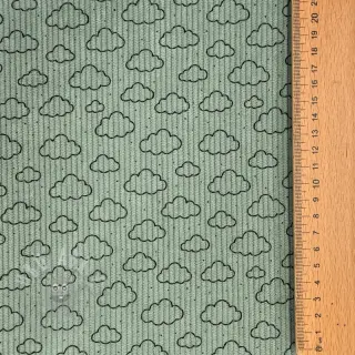 Sztruks STRETCH Little clouds old green