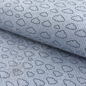 Sztruks STRETCH Little clouds old blue
