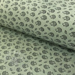 Sztruks STRETCH Little hedgehog old green