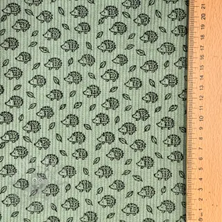 Sztruks STRETCH Little hedgehog old green
