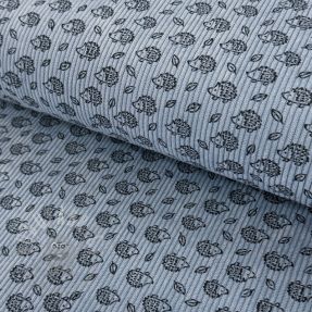 Sztruks STRETCH Little hedgehog old blue