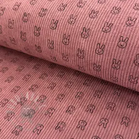 Menčester STRETCH Little bunny old pink
