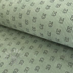 Sztruks STRETCH Little bunny old green