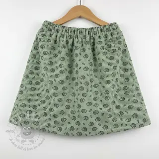 Sztruks STRETCH Little hedgehog old green