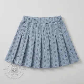 Sztruks STRETCH Little bunny old blue