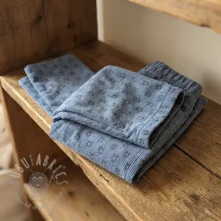 Sztruks STRETCH Little bunny old blue