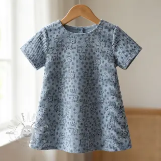 Sztruks STRETCH Little deer old blue