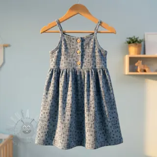 Sztruks STRETCH Little deer old blue