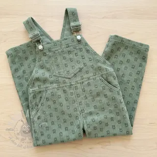 Sztruks STRETCH Little bunny old green