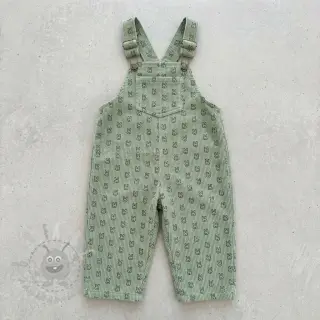 Sztruks STRETCH Little bunny old green
