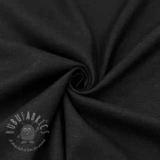 Tkanina wiskozowa z lnem SPANDEX black
