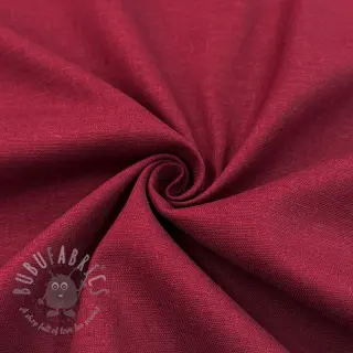 Tkanina wiskozowa z lnem SPANDEX burgundy