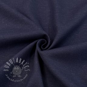 Tkanina wiskozowa z lnem SPANDEX marine