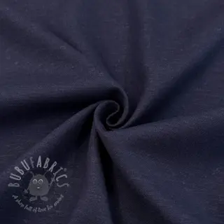 Tkanina wiskozowa z lnem SPANDEX marine