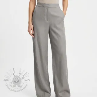 Tkanina wiskozowa z lnem SPANDEX grey
