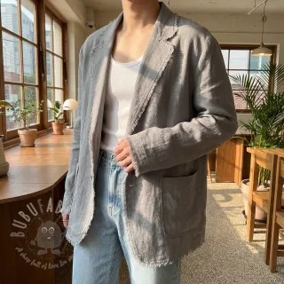 Tkanina wiskozowa z lnem SPANDEX grey
