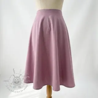 Tkanina wiskozowa z lnem SPANDEX lilac
