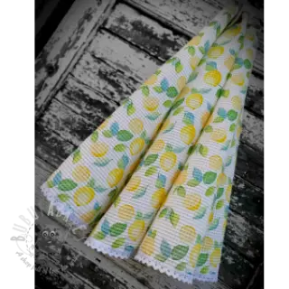 Wafel bawełniany Lemons digital print
