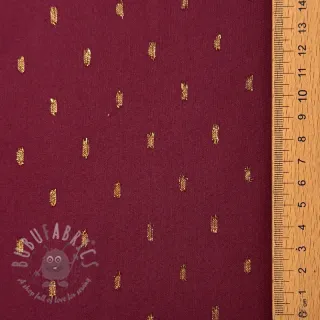 Wiskoza LUREX burgundy