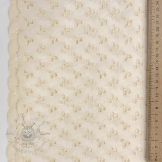 Bawełniana tkanina EMBROIDERY Rosemary off white