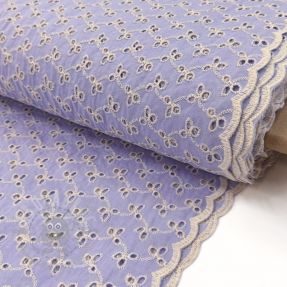 Bawełniana tkanina EMBROIDERY Rosemary lilac