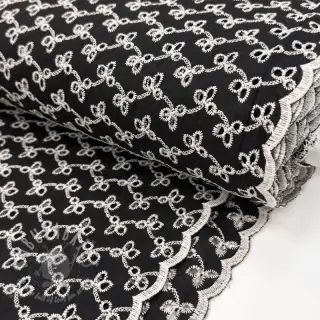 Bawełniana tkanina EMBROIDERY Rosemary black