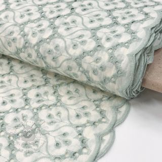 Bawełniana tkanina EMBROIDERY Lilian mint